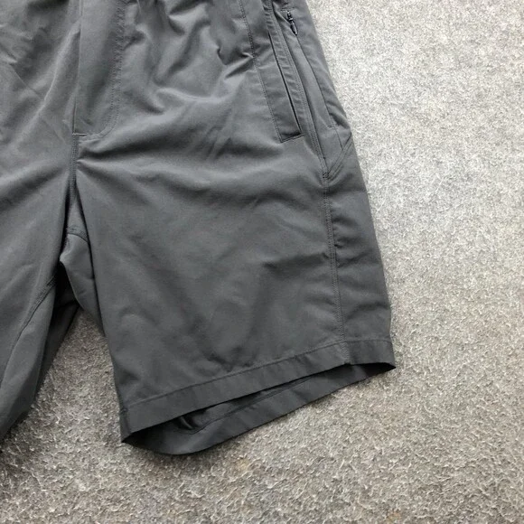Birddogs Shorts Mens Large Long Gray Blue Lined Stretch Athletic Zip Pocket - Picture 3 of 10